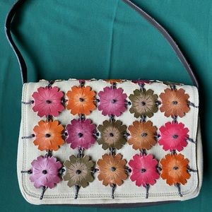 Purse 👜 leather flowers